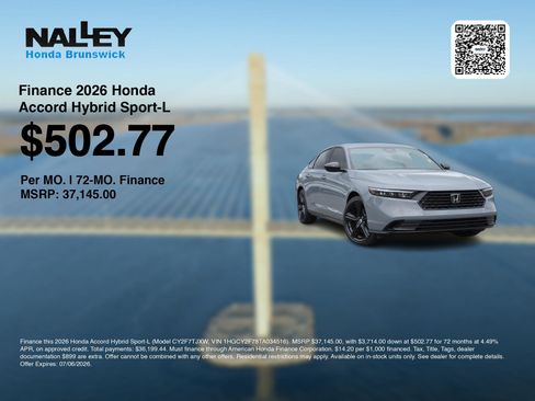 New 2026 Honda Accord Sport image 7