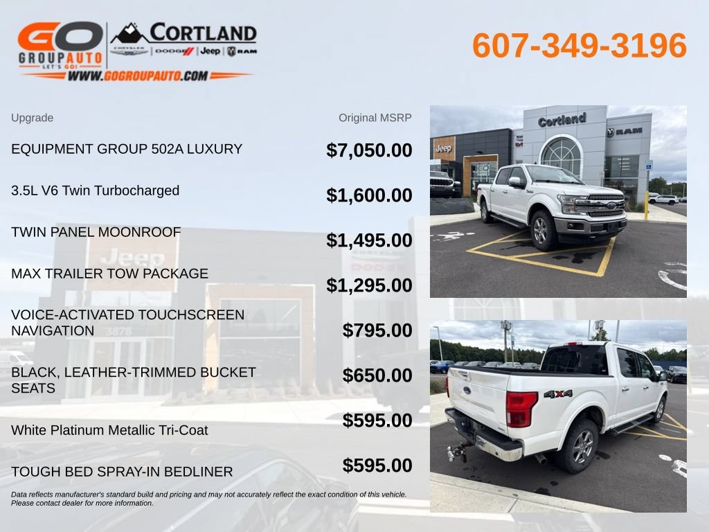 Used 2019 Ford F150 Lariat w/ Equipment Group 502A Luxury AWD/4WD image 5