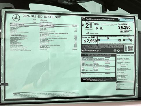 New 2026 Mercedes-Benz GLE 450 4MATIC image 17