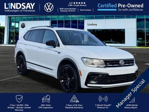 Certified 2021 Volkswagen Tiguan SE R-Line w/ 3rd Row Seat Package image 1