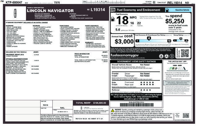 Used 2024 Lincoln Navigator Reserve AWD/4WD image 7
