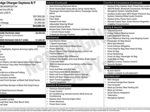 New 2025 Dodge Charger Daytona R/T w/ Sun & Sound Package AWD/4WD image 21