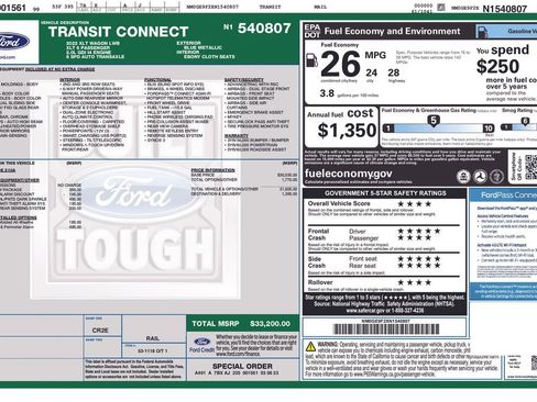 Used 2022 Ford Transit Connect XLT w/ Trailer Tow Package FWD image 4