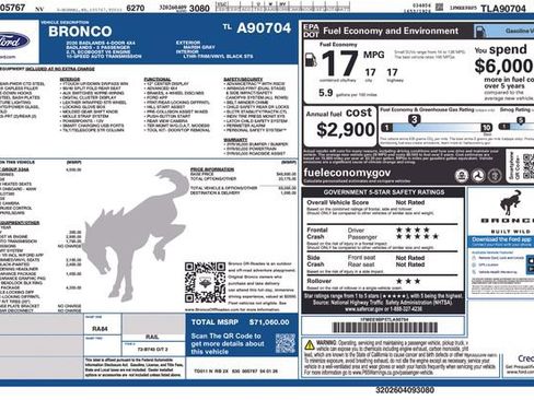 New 2026 Ford Bronco Badlands image 1