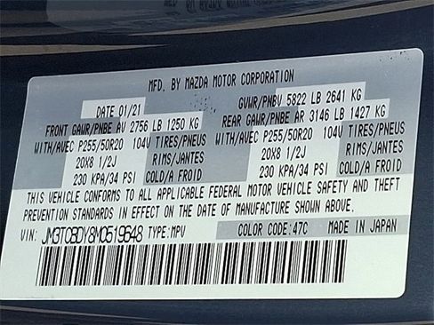 Used 2021 MAZDA CX-9 Carbon Edition image 26