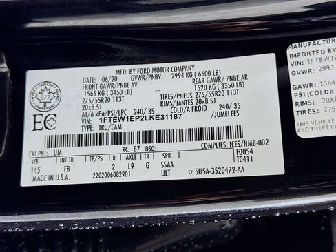 Used 2020 Ford F150 XLT w/ Equipment Group 302A Luxury AWD/4WD image 45