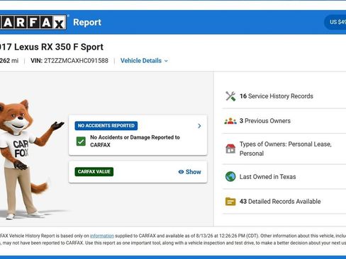 Used 2017 Lexus RX 350 FWD w/ Premium Package image 10