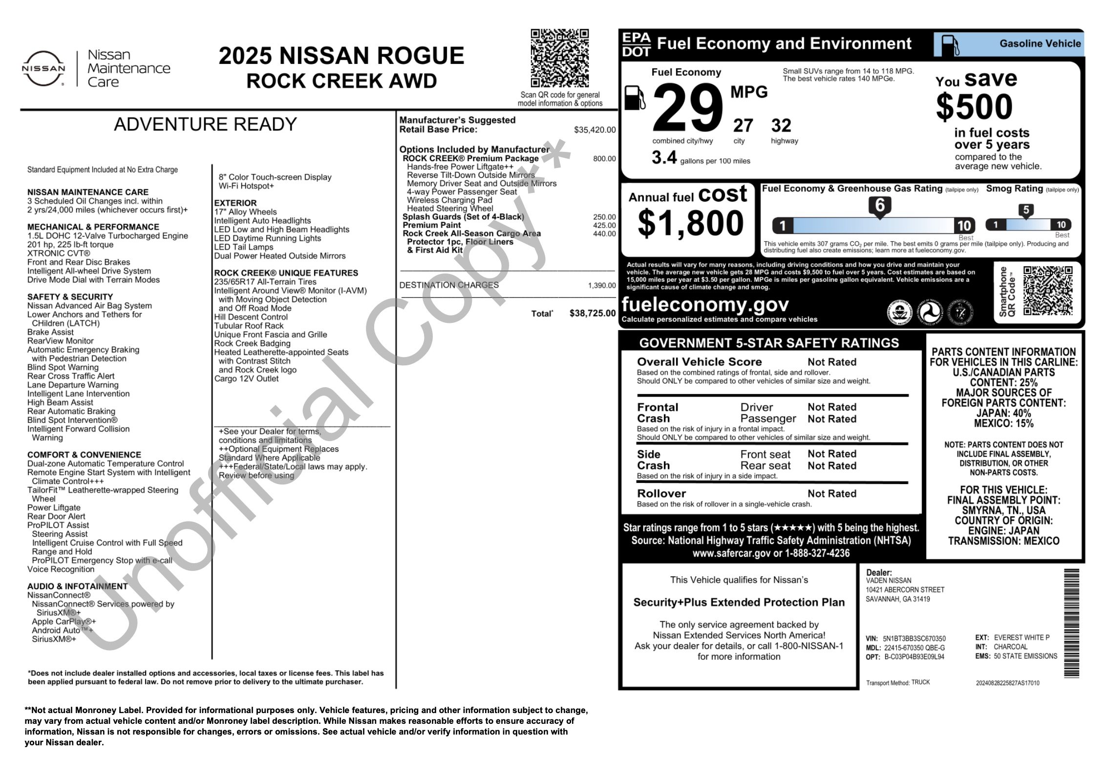 Used 2025 Nissan Rogue SV w/ Rock Creek Premium Package AWD/4WD image 4
