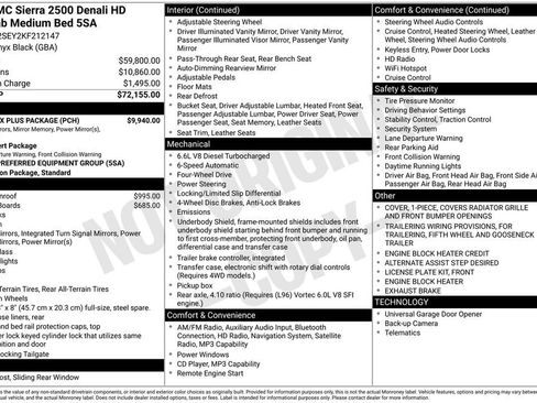 Used 2019 GMC Sierra 2500 Denali w/ Duramax Plus Package AWD/4WD image 4