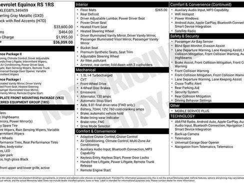 New 2026 Chevrolet Equinox RS image 23