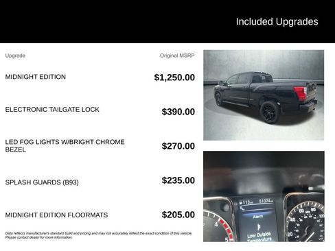 Used 2018 Nissan Titan SL w/ Midnight Edition image 4