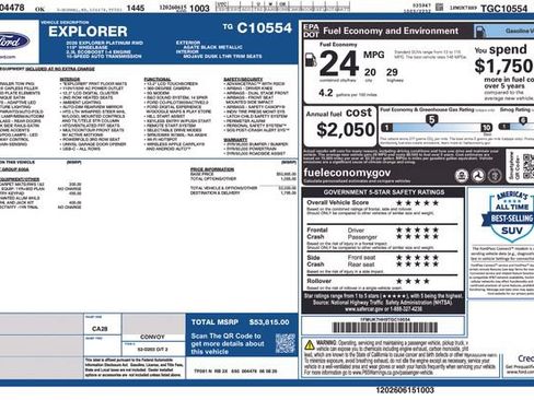 New 2026 Ford Explorer Platinum RWD image 25