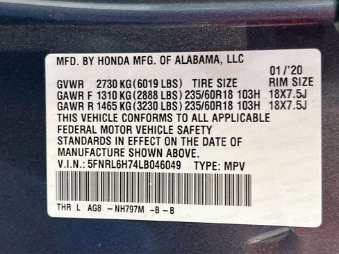 Used 2020 Honda Odyssey EX-L image 33