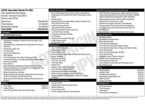Used 2025 Hyundai Santa Fe SEL image 41