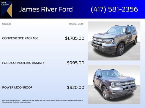 Used 2024 Ford Bronco Sport Big Bend w/ Convenience Package AWD/4WD image 6