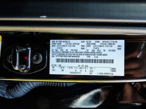 Used 2022 Ford F150 Raptor w/ Equipment Group 801A High AWD/4WD image 69