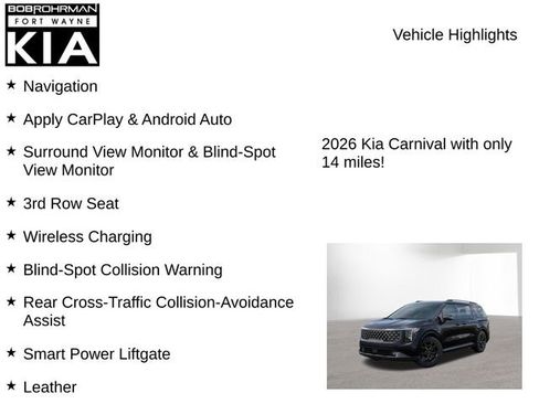 New 2026 Kia Carnival SX w/ SX Dark Edition Package image 7