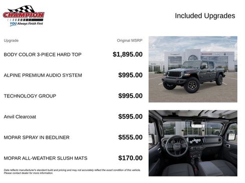 New 2026 Jeep Gladiator Rubicon w/ Technology Group image 6