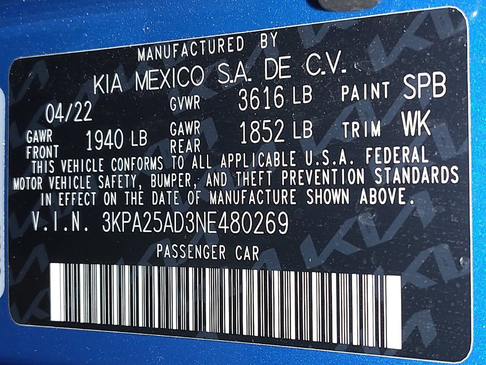 Used 2022 Kia Rio S w/ Option Group 015 FWD image 33