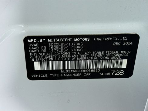 Used 2024 Mitsubishi Mirage Black Edition FWD image 39