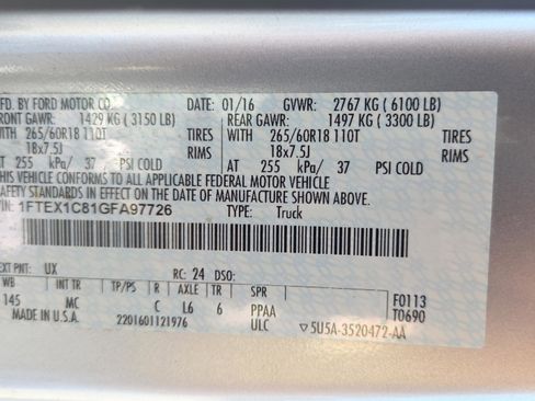 Used 2016 Ford F150 XLT w/ Equipment Group 301A Mid RWD image 22