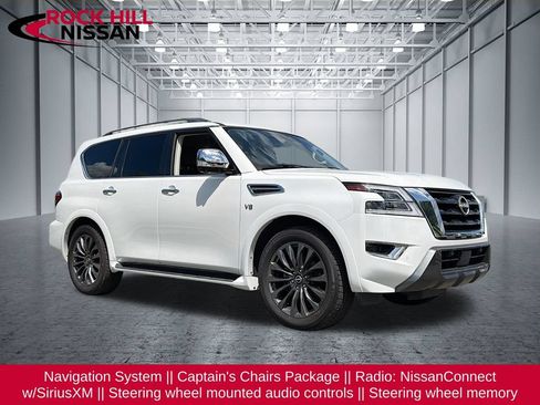 Used 2022 Nissan Armada Platinum w/ Captain's Chairs Package RWD image 1