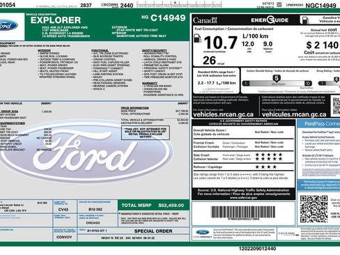Used 2022 Ford Explorer XLT AWD/4WD image 3
