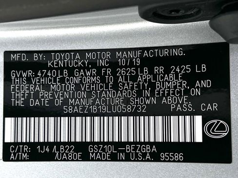 Used 2020 Lexus ES 350 w/ Accessory Package FWD image 24