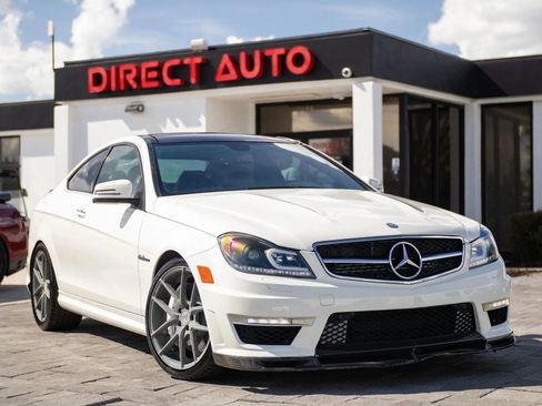 Used 2012 Mercedes-Benz C 63 AMG Coupe w/ Comand Single Disc Pkg image 1