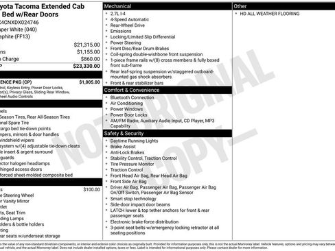 Used 2013 Toyota Tacoma 2WD Access Cab w/ Convenience Pkg image 7