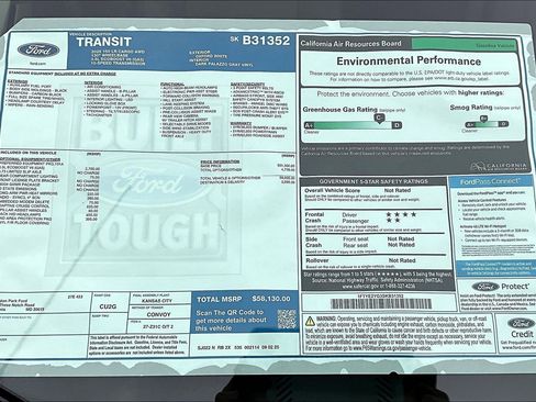 New 2025 Ford Transit 150 Low Roof AWD w/ Load Area Protection Package image 14