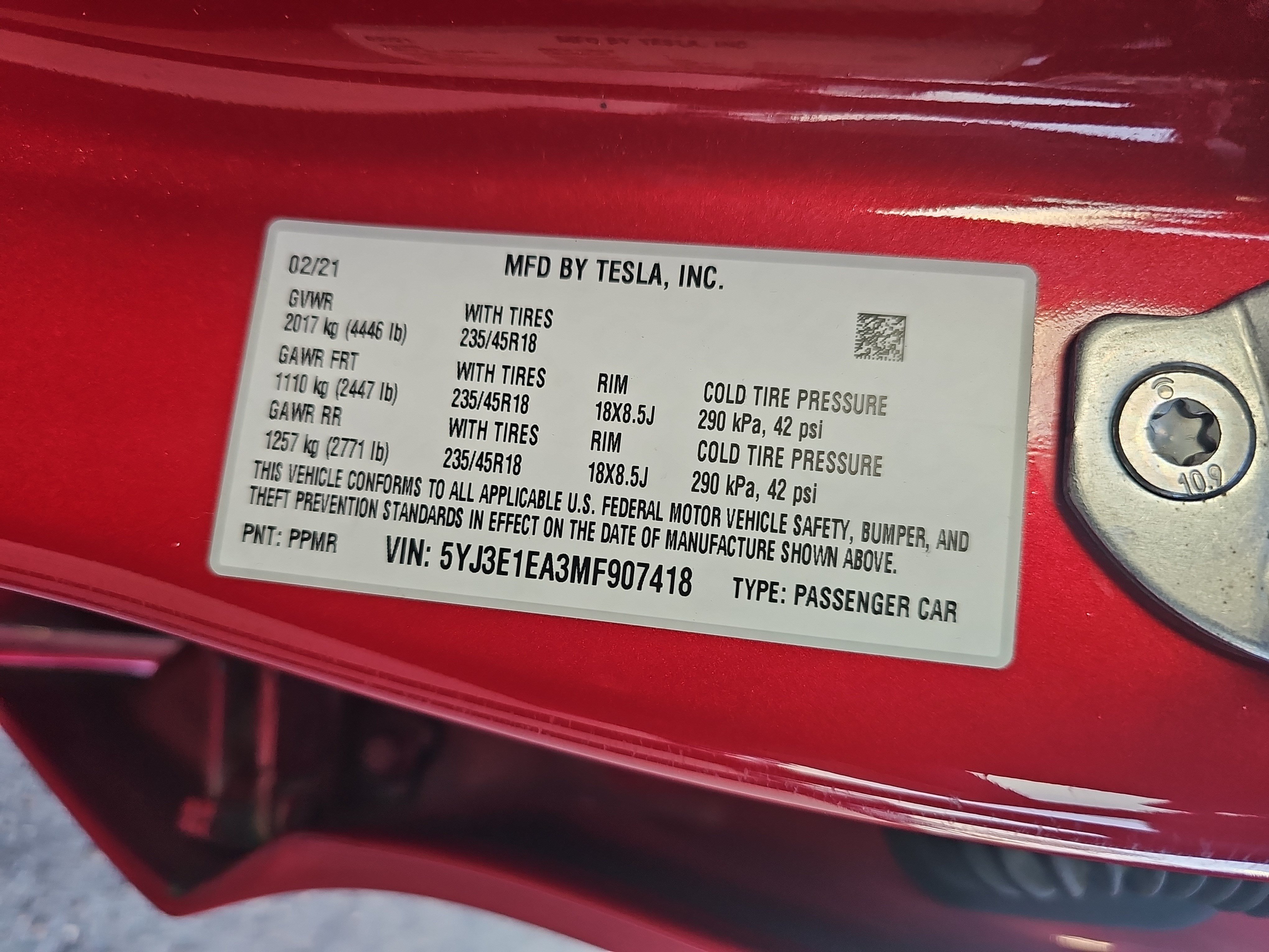 Used 2021 Tesla Model 3 Standard Range Plus RWD image 38