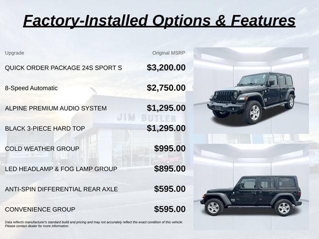 Used 2020 Jeep Wrangler Unlimited Sport S AWD/4WD image 2