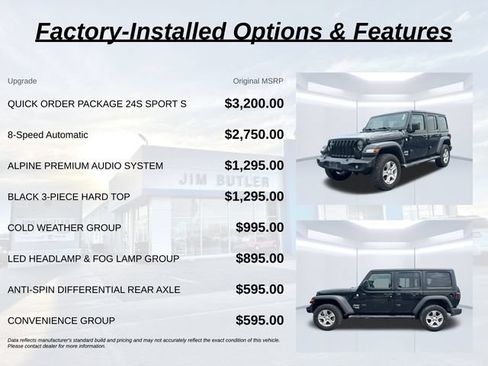 Used 2020 Jeep Wrangler Unlimited Sport S AWD/4WD image 2
