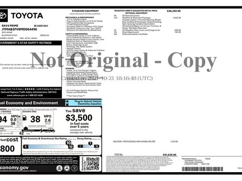 Used 2021 Toyota RAV4 SE w/ Weather & Moonroof Package AWD/4WD image 51
