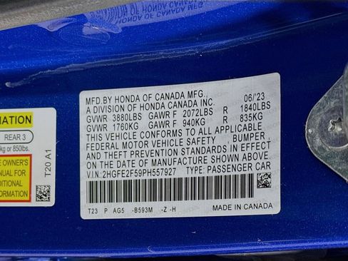 Certified 2023 Honda Civic Sport image 29