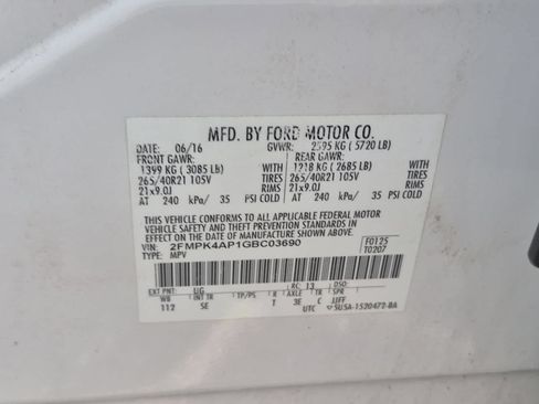 Used 2016 Ford Edge Sport w/ Equipment Group 401A AWD/4WD image 37