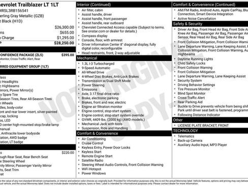 Used 2024 Chevrolet TrailBlazer LT w/ Driver Confidence Package image 11