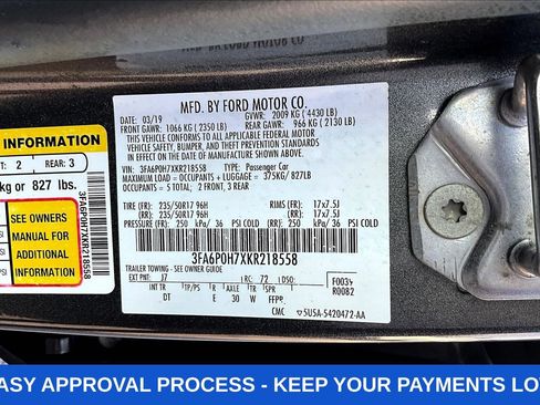 Used 2019 Ford Fusion SE FWD image 23