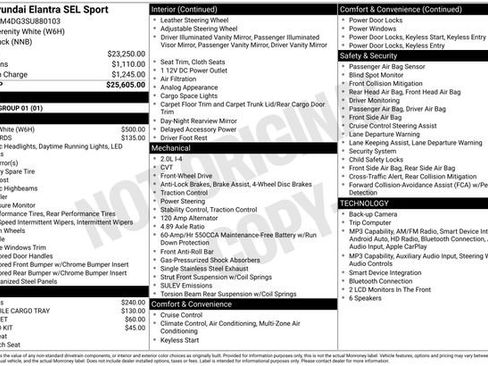 Certified 2025 Hyundai Elantra Sport FWD image 42