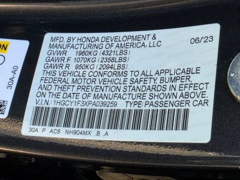 Used 2023 Honda Accord EX image 33