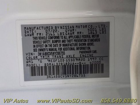 Used 2022 Nissan Sentra SV w/ All-Weather Package image 23