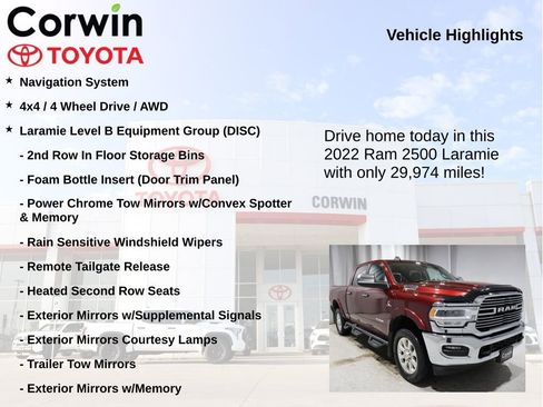 Used 2022 RAM 2500 Laramie image 7