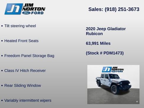 Used 2020 Jeep Gladiator Rubicon w/ Cold Weather Group image 17