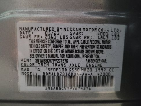Used 2023 Nissan Sentra SV FWD image 33