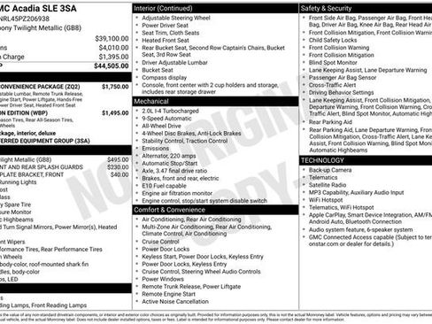 Used 2023 GMC Acadia SLE w/ Driver Convenience Package AWD/4WD image 20