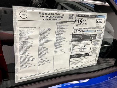 New 2026 Nissan Frontier PRO-4X AWD/4WD image 43