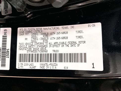 New 2026 Toyota Tundra Platinum AWD/4WD image 18