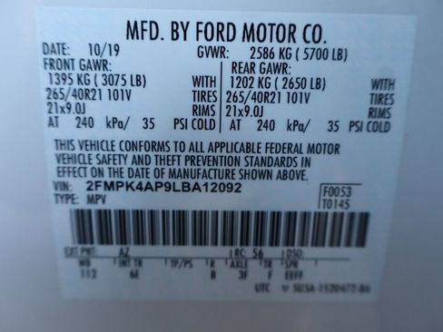 Used 2020 Ford Edge ST w/ Equipment Group 401A image 47