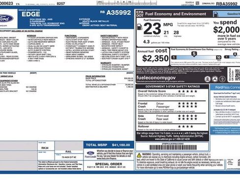 Used 2024 Ford Edge SEL AWD/4WD image 2